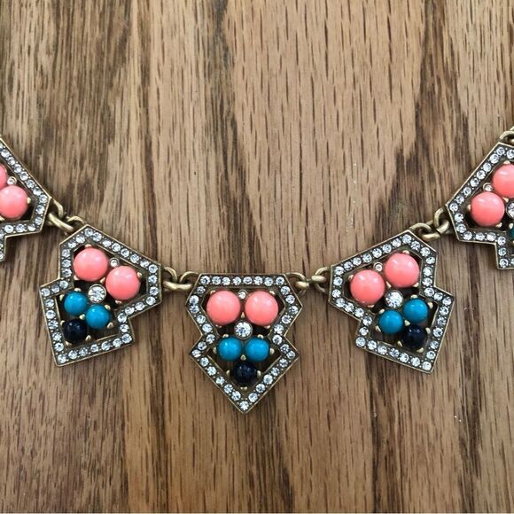 J.Crew | Bright Pendant Statement Necklace | 18” Adjustable - Picture 1 of 3